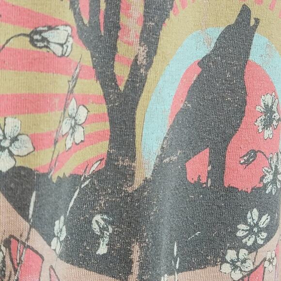 Altar'd State Wild Flower Motel Top Ruffle Sleeve Prairiecore Festival Med 600 - Picture 6 of 14